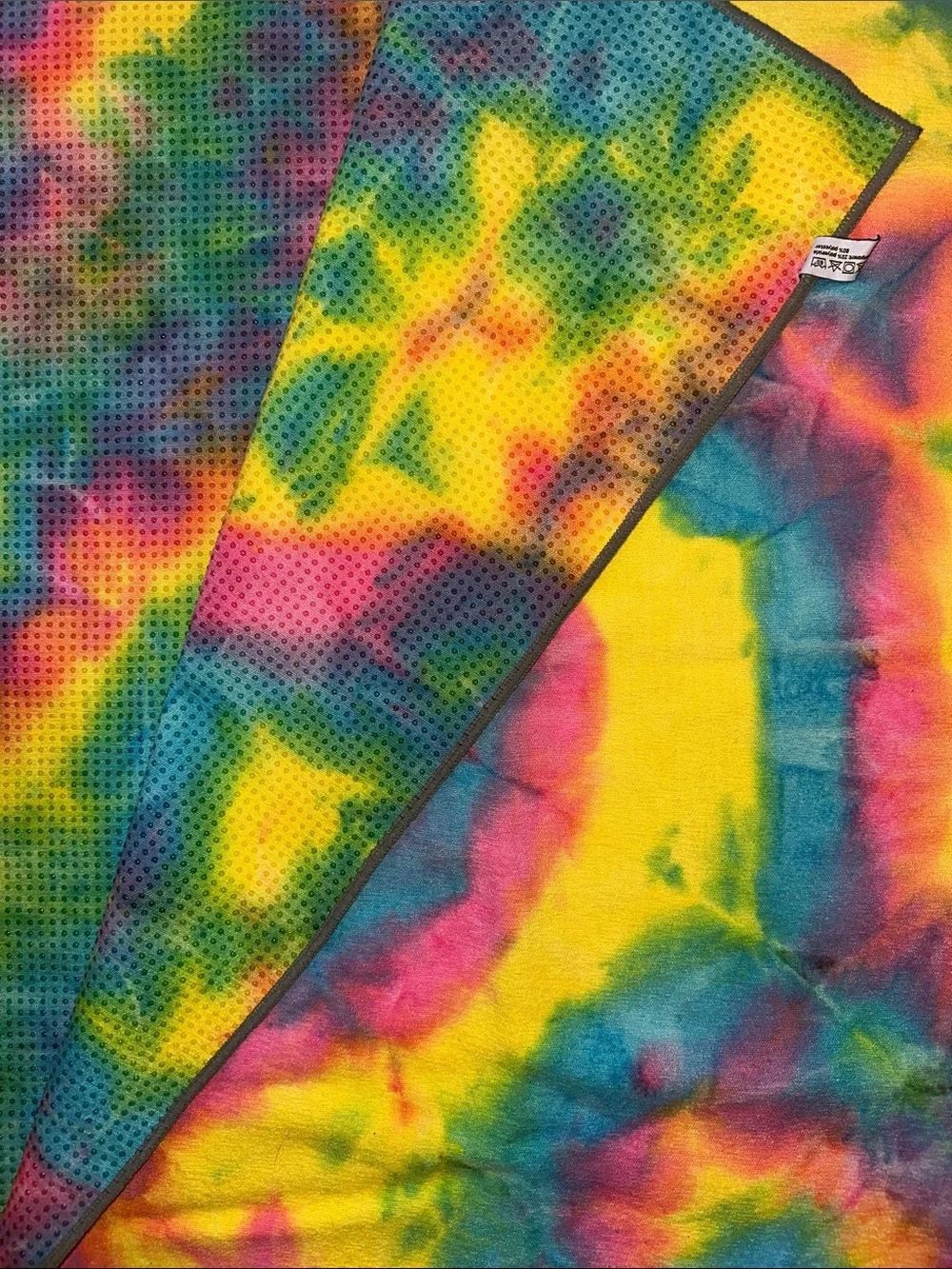 Tie-Dye Yoga Towel Set - Multicolor